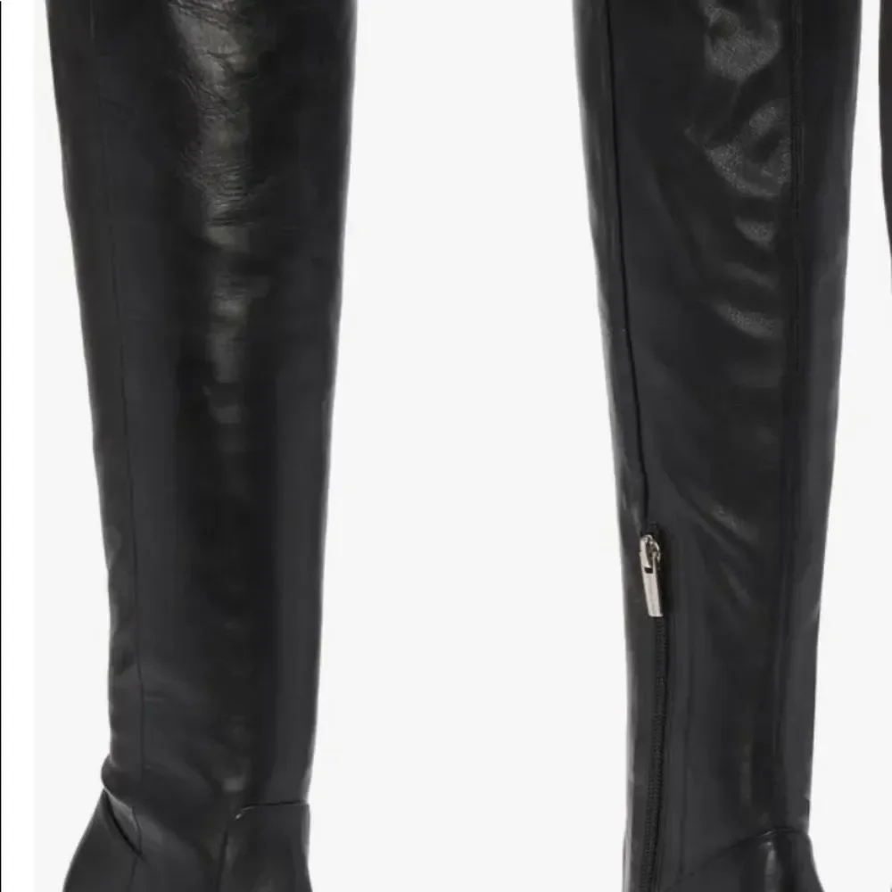 NWT VINCE CAMUTO DEMERRI OVER THE KNEE BLACK BOOTS SEXY LEATHER POINTED … - Picture 4 of 12